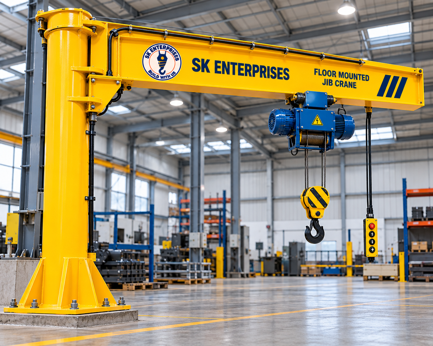 Floor Mounted Jib Crane